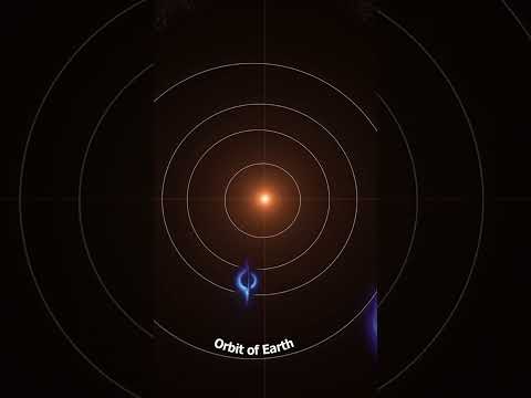 Size comparison: Our Solar System vs Biggest Blackhole