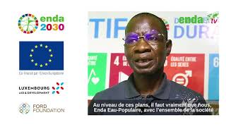 MAMADOU DIÈNE, CHARGÉ DE PROJET ET POINT FOCAL ENDA EAU POPULAIRE - PROJET ODD (ENDA-UE)