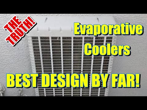 Bonaire window evaporative coolers in DRY climates are amazing, How to cool the house for "FREE"