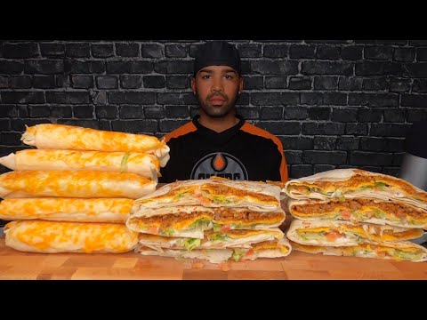 (ASMR NO TALKING) TACO BELL GRILLED CHEESY BURRITOS &...