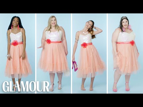Women Sizes 0 Through 28 Try on the Same Barbie Dress | Glamour