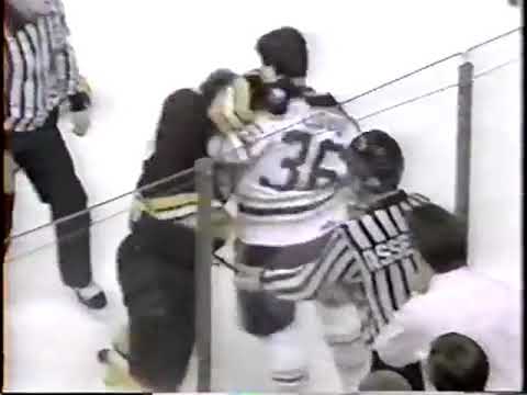 Gord Kluzak vs Mike Foligno Round 2 ; Jan Ludvig vs Mike Stevens