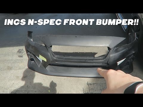 2015 Subaru WRX INGS N-Spec Aftermarket Front Bumper Unboxing