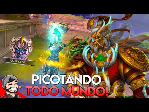 AO KUANG JUNGLER, Picotando TODO mundo! - ⚡ Smite BR Conquista