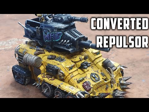 Post Apocalyptic Space Marine Repulsor Executioner Tank Conversion
