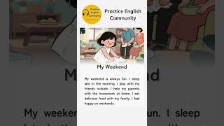 English Listening Practice – My Weekend | Short English Story with Subtitles