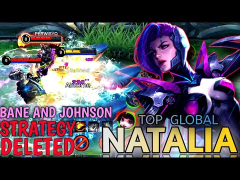NATALIA MIDLANE IS THE BEST COUNTER TO BANE AND JOHNSON STRATEGY | NATALIA GAMEPLAY 2021 - MLBB.