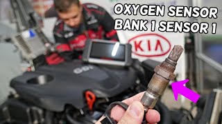 UPSTREAM OXYGEN SENSOR BANK 1 SENSOR 1 REPLACEMENT LOCATION KIA SORENTO, KIA SPORTAGE