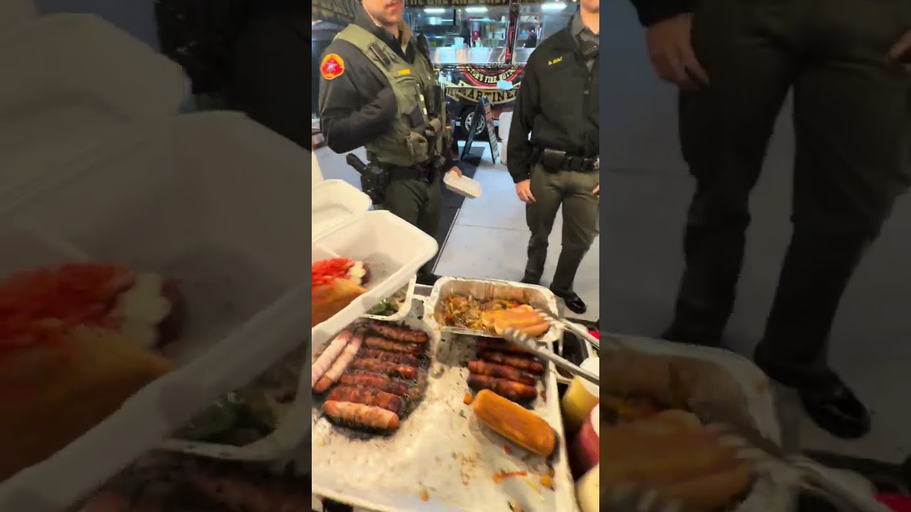 Police Pulled Up at His NEW Location 😳👮‍♂️ #food #shorts