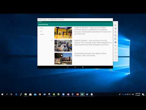 Android Master/Detail template - A School Info. app /part-0 preview