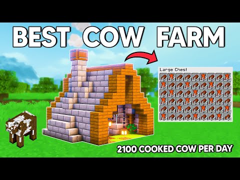 EFFORTLESS AUTOMATIC Cow Farm Minecraft Java 1.21
