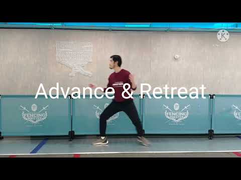 Footwork Drills - Advance Retreat #5 - Fencing Master  Fencing at Home Series