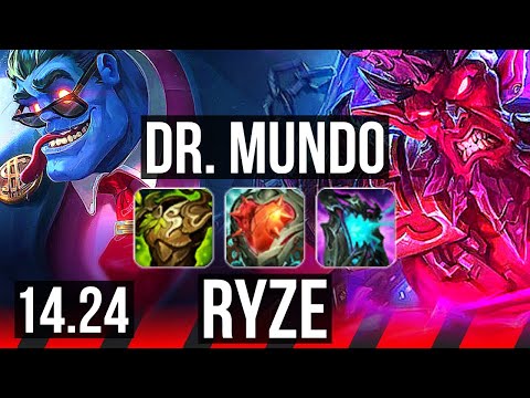 DR. MUNDO vs RYZE (TOP) | 7/1/6 | KR Diamond | 14.24