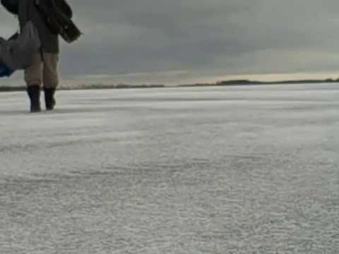 Ice fishing Sandy Pond,NY