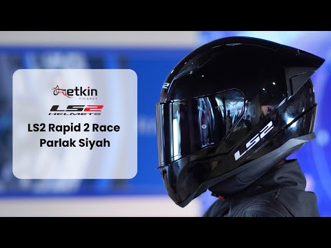 LS2 Rapid 2 Race Parlak Siyah Kask İncelemesi