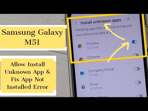 Samsung Galaxy M51 Allow Install Apps from Unknown Source