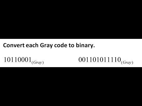 Convert Gray Code to Binary | Step by Step Gray to Binary Conversion 77