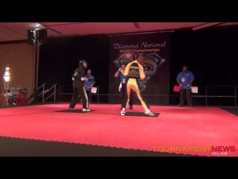 Diva Antony vs Jessica Christensen Women's Fighting at Diamond Nationals 2012