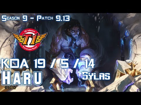 SKT T1 Haru SYLAS vs LEE SIN Jungle - Patch 9.13 KR Ranked