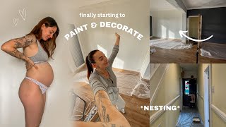 making our new house a home ❤️ redecorating whilst 23 weeks pregnant (first baby, first home)