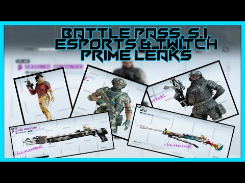 R6 Leaks | Battle Pass, New Bundles, S.I. Skins, Esports Packs, Twitch Prime and Unreleased Skins
