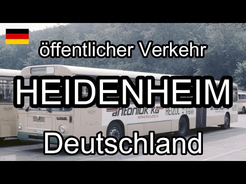 Heidenheim, Deutschland. öffentlicher Verkehr