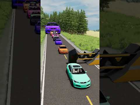 Colorful Small To Giant Cars vs Crasher #164