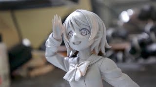 【clay figure /DIY 】ラブライブ  渡辺曜フィギュア作ってみた   sculpting clay figure　"Watanabe You | LoveLive "
