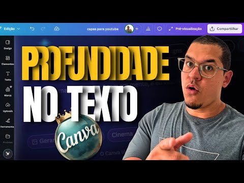 Como Fazer Texto em Profundidade no Canva – Efeito Profissional Passo a Passo