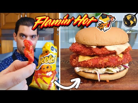 Hamburguesa de CHEETOS FUEGO | Cocina Universal