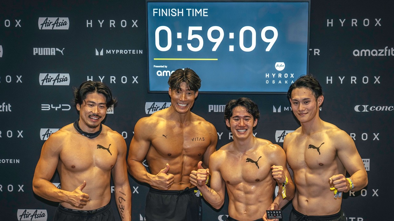 HYROX OSAKA大会にNetflixシリーズ「ファイナルドラフト」チームでチャレンジ