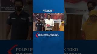 Polisi Tangkap Pemilik Toko Nyambi Pengecer Judi Togel #shorts #polisi