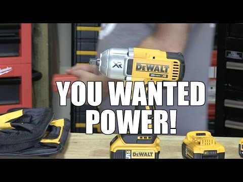 Akumuliatorinis smūginis veržliasukis DeWalt DCF899P2-QW 18 V, 2x5.0 Ah, 1/2" video
