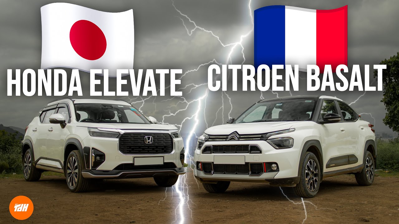 Citroen Basalt vs Honda Elevate: France 🇫🇷 vs Japan 🇯🇵! Who makes the better crossover SUV?