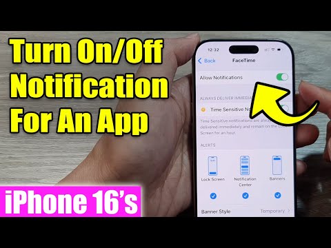 iPhone 16/16 Pro Max: How to Turn On/Off Notification For An App