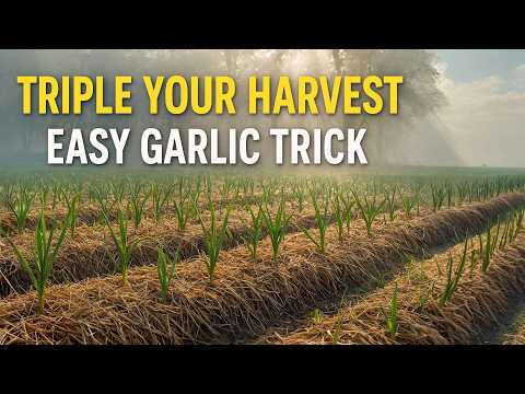 Grow Garlic 3 Times Bigger! One Simple Trick for Huge Bulbs ✅