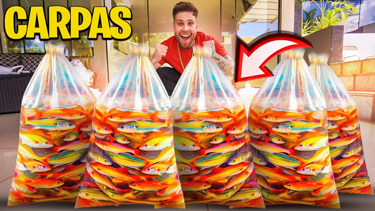 I BOUGHT ALL THE CARP IN THE STORE AND FILLED MY POND WITH FISH 😍🙏🏻