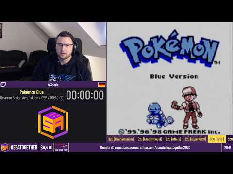 Pokémon Blue [Reverse Badge Acquisition] by G3neziz - #ESATogether2020