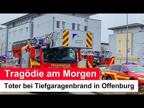 Tragödie am Morgen: Toter bei Tiefgaragenbrand in Offenburg