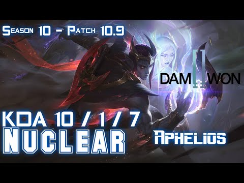 DWG Nuclear APHELIOS vs KOG'MAW ADC - Patch 10.9 KR Ranked