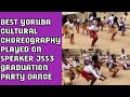YORUBA CULTURAL DANCE CHOREOGRAPHY ON SPEAKER FOR SEC SCHOOL MESSIAH OLORUNKONLA MIMO SONG