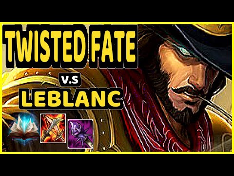 DOPA (APDO) (TWISTED FATE) vs LEBLANC - TOP CHALLENGER GAMEPLAY - KR