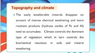 Weathering processes