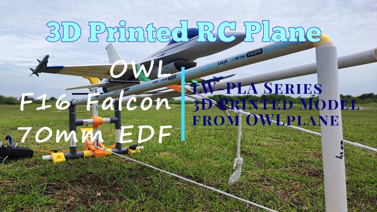3D Printed RC Plane - OWL F-16 Falcon 70mm EDF - Part A/6s