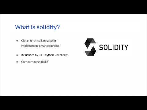Introduction to Solidity