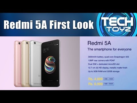 Redmi 5A First Look | Tech Toyz | CNBC TV18