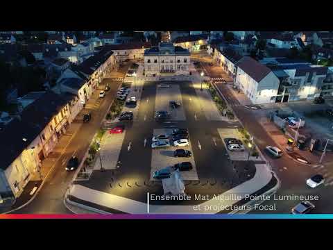 Le centre-ville vu du ciel