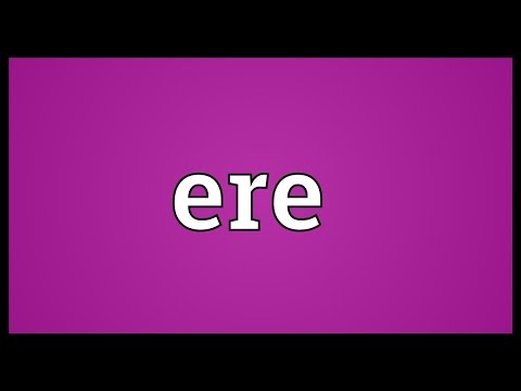 image-What is the meaning of 'ERE' in poetry?