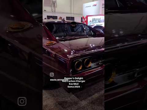 Rapper's Delight Red Carbon Dodge Charger made by @exomodcarbon at the 2024 @semashow