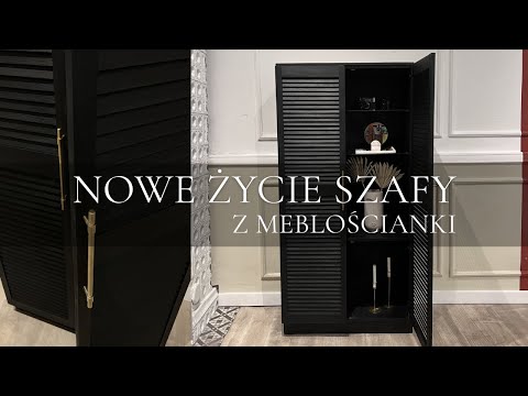 SZAFA Z MEBLOŚCIANKI DOSTAŁA NOWE ŻYCIE - JAK SAMODZIELNIE ZROBIĆ METAMORFOZĘ MEBLA